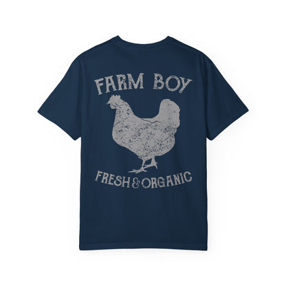 Farm Boy Rooster Garment-Dyed Heavyweight Tee