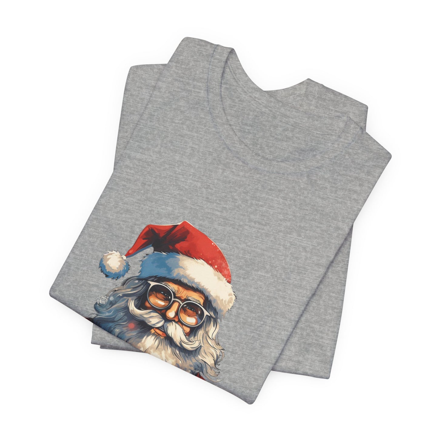 Cool Santa Claus T-Shirt Retro Christmas Tee