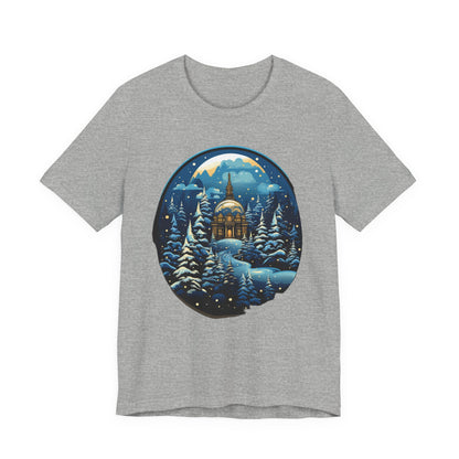 Snow Globe Christmas T-Shirt Winter Village Tee