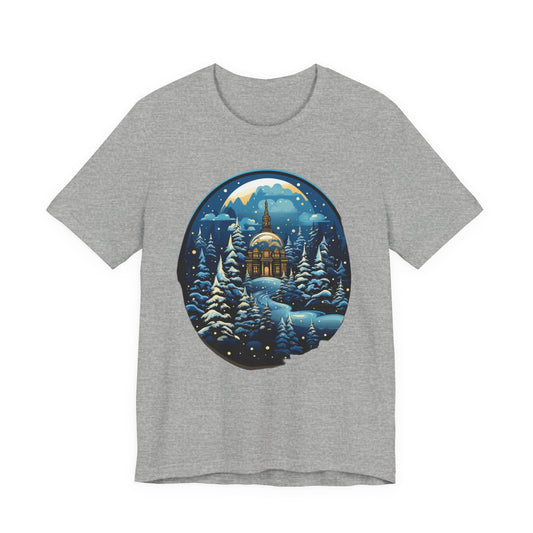 Snow Globe Christmas T-Shirt Winter Village Tee