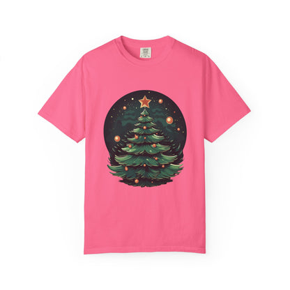 Retro Christmas Tree Heavyweight Garment-Dyed Tee
