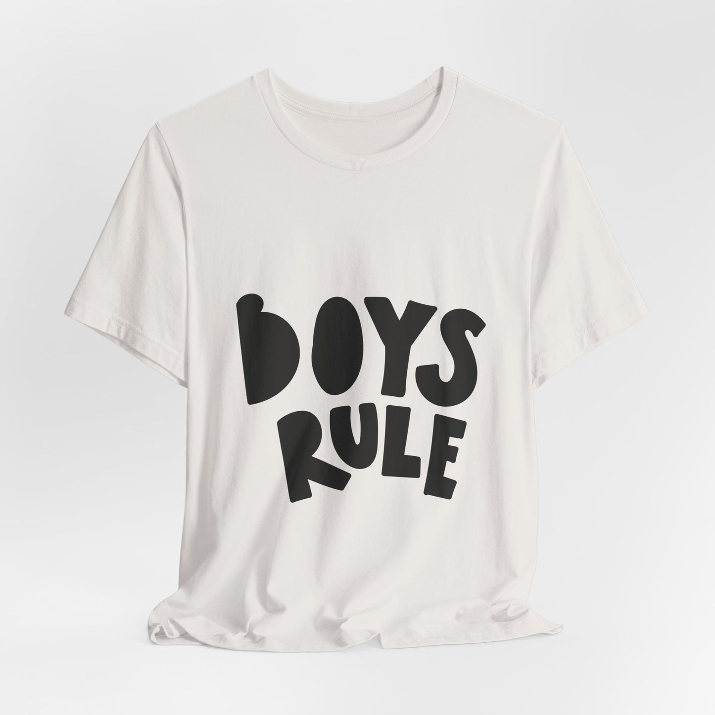 Boys Rule T-Shirt Fun Bold Kids Tee