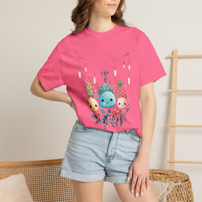 Kawaii Christmas Succulent Garment-Dyed Tee
