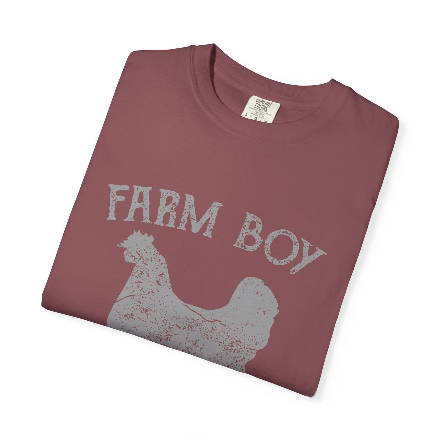 Farm Boy Rooster Garment-Dyed Heavyweight Tee
