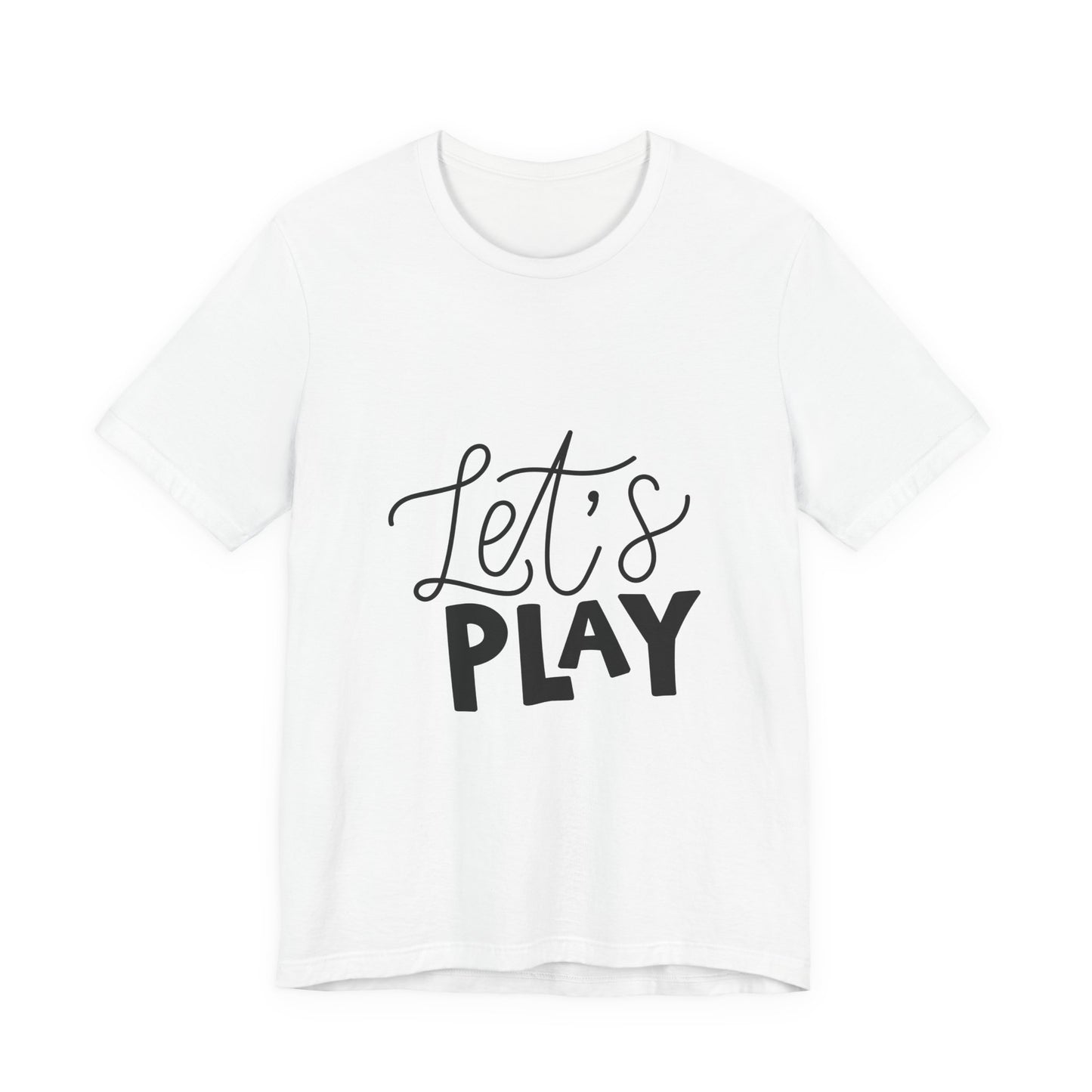 Let's Play Kids T-Shirt Fun Hand Lettered Tee