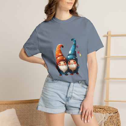 Gnome Couple Christmas Garment-Dyed Tee Lights