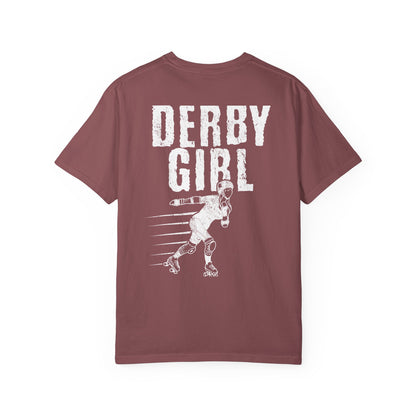Roller Derby Girl Garment-Dyed Tee | Skater