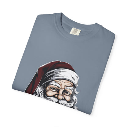 Funny Santa Claus Garment-Dyed Christmas Tee