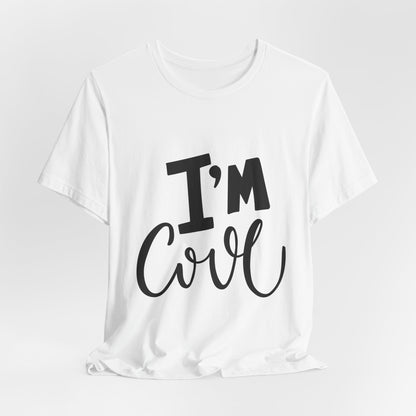 I'm Cool Tee Funny Kids Typography T-Shirt