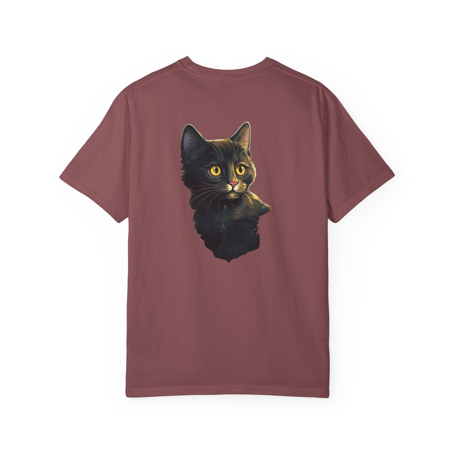 Christmas Cat in Tree Garment-Dyed Tee