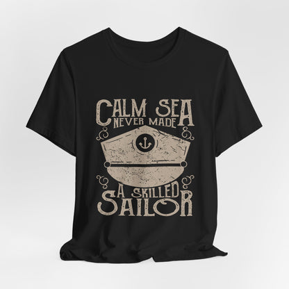 Calm Sea Skilled Sailor T-Shirt Nautical Tee