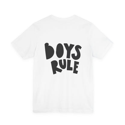 Boys Rule T-Shirt Fun Bold Kids Tee