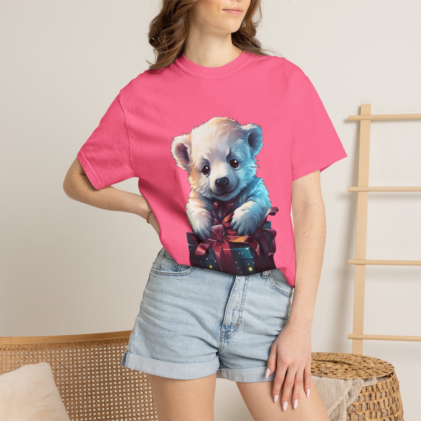 Polar Bear Christmas Garment-Dyed Tee Gift