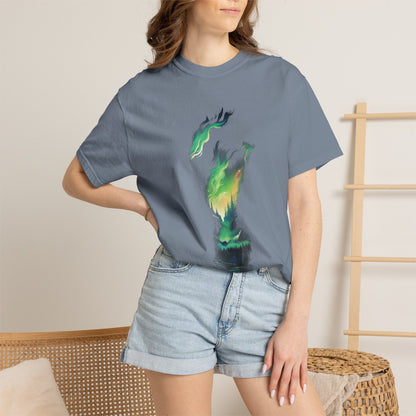 Northern Lights Forest Garment-Dyed Tee Aurora