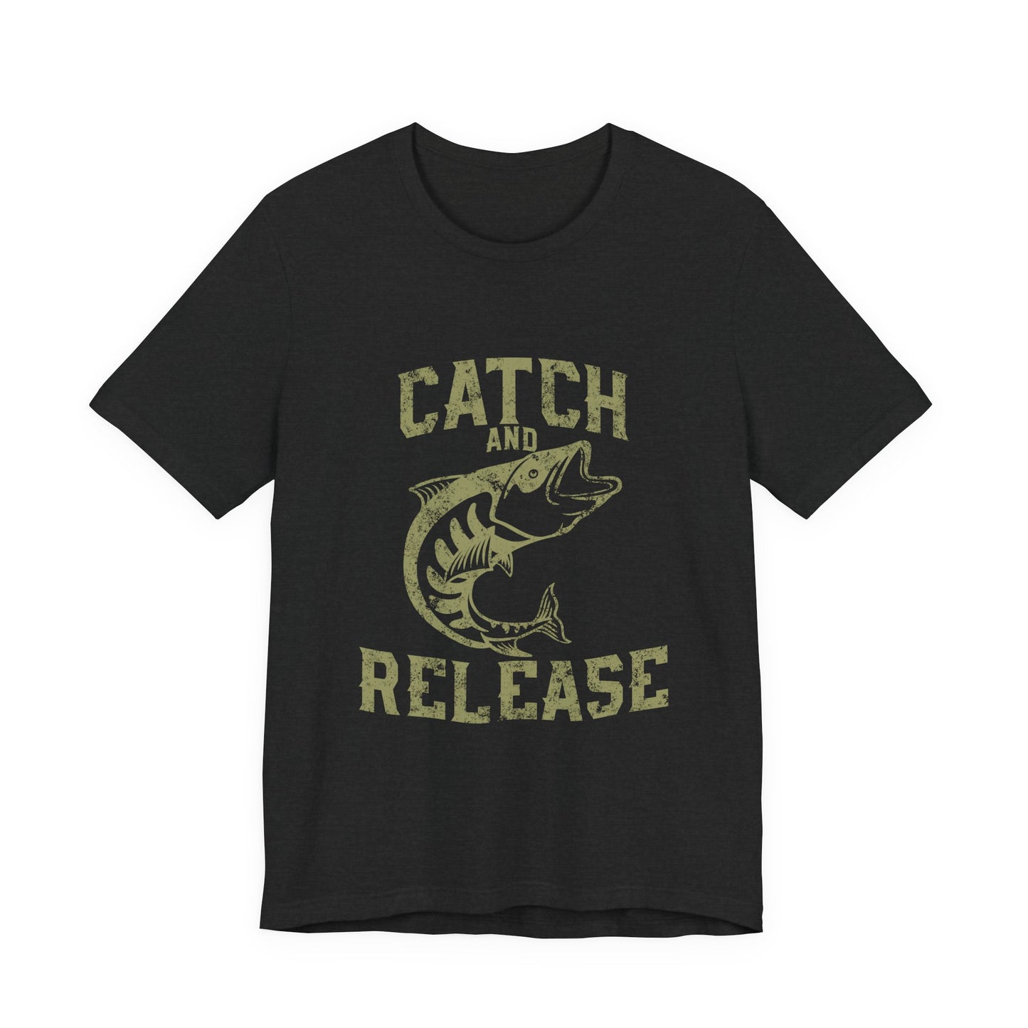 Catch and Release Fishing T-Shirt Retro Bass Tee