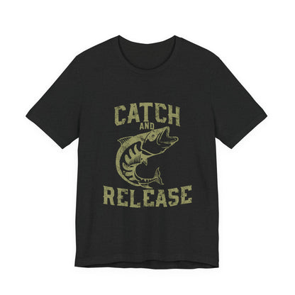 Catch and Release Fishing T-Shirt Retro Bass Tee