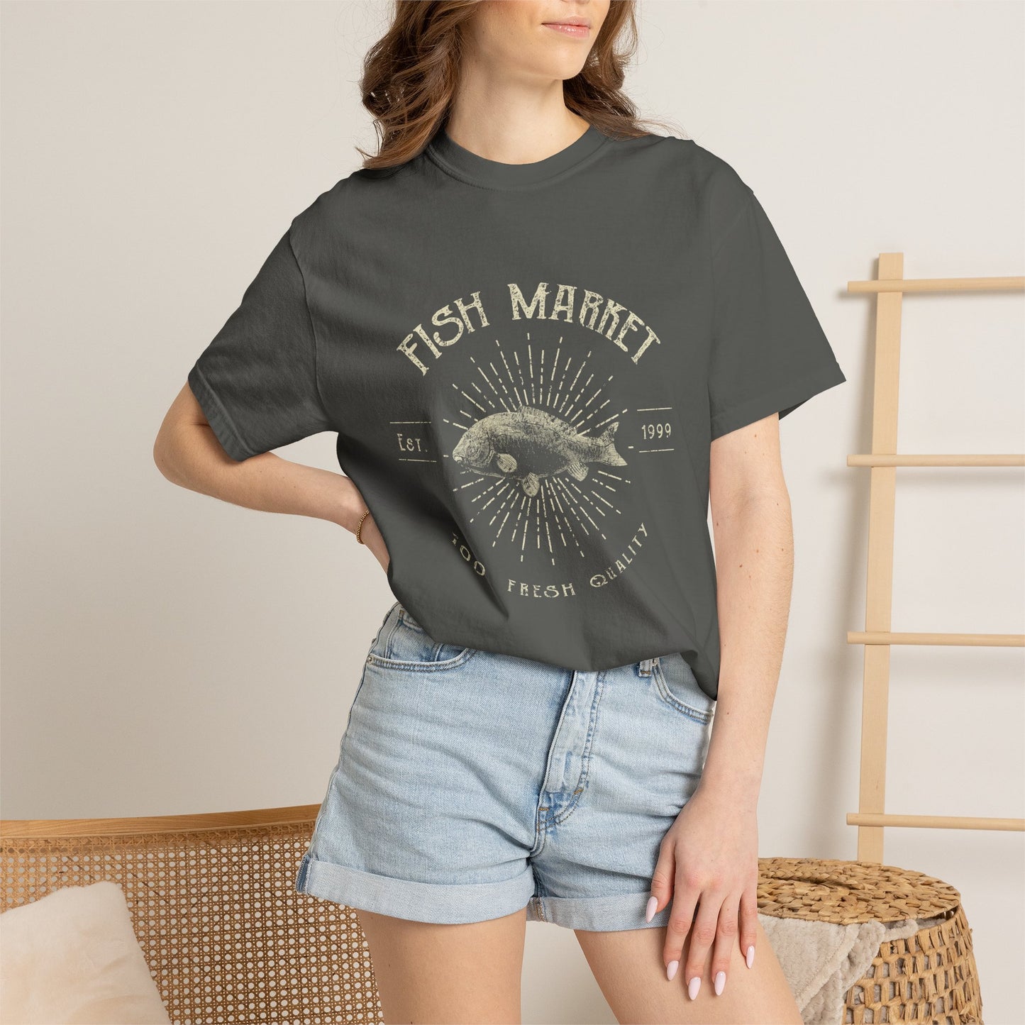 Fish Market Garment-Dyed Tee Est. 1999 Fishing