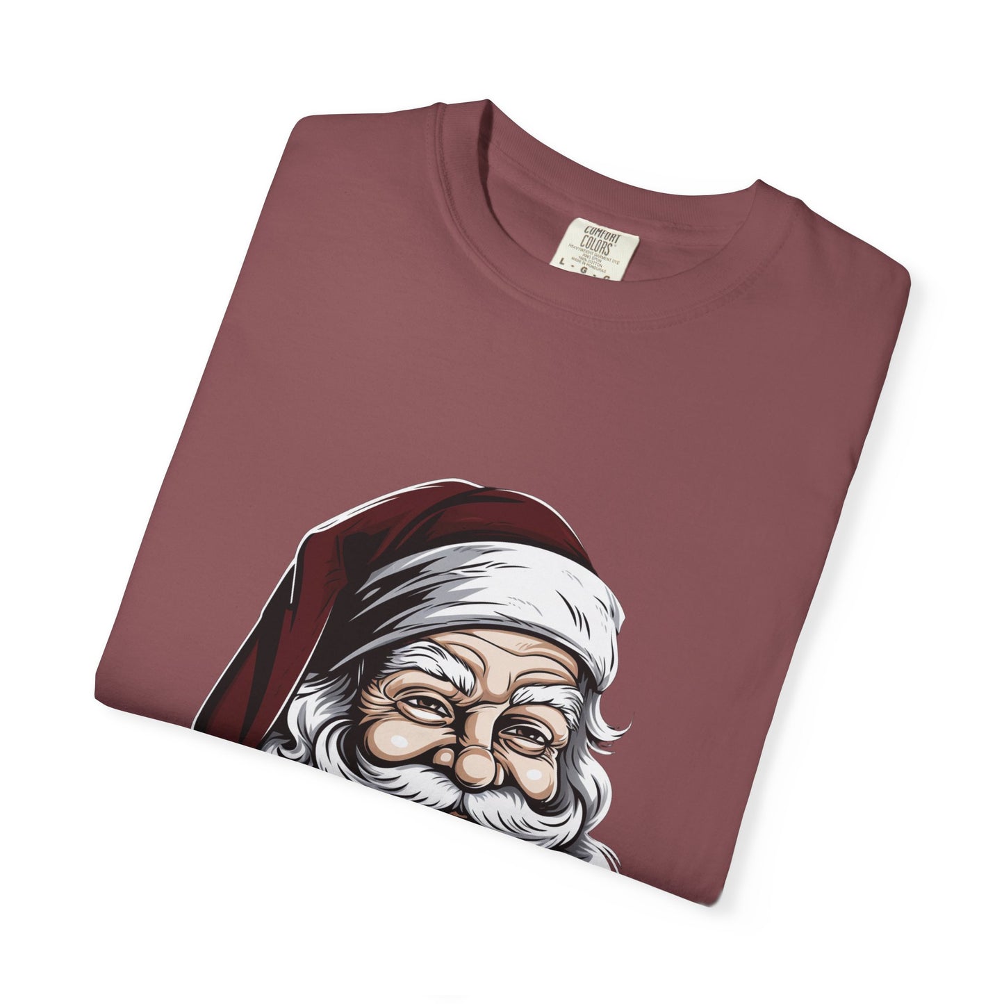 Funny Santa Claus Garment-Dyed Christmas Tee