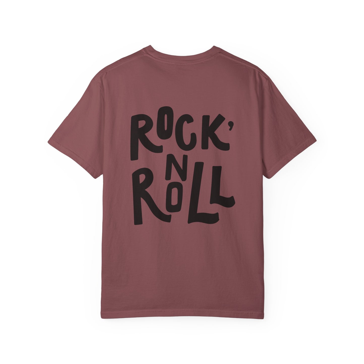 Rock N Roll Garment-Dyed Tee Bold Lettering