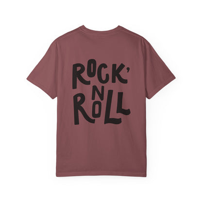 Rock N Roll Garment-Dyed Tee Bold Lettering