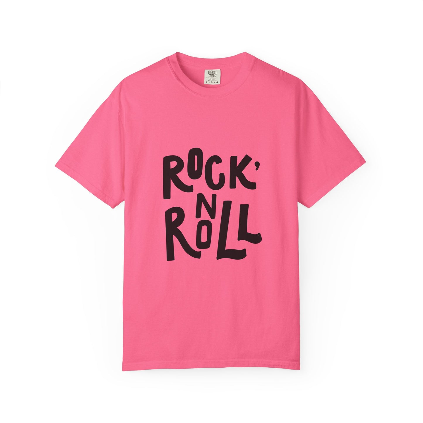 Rock N Roll Garment-Dyed Tee Bold Lettering