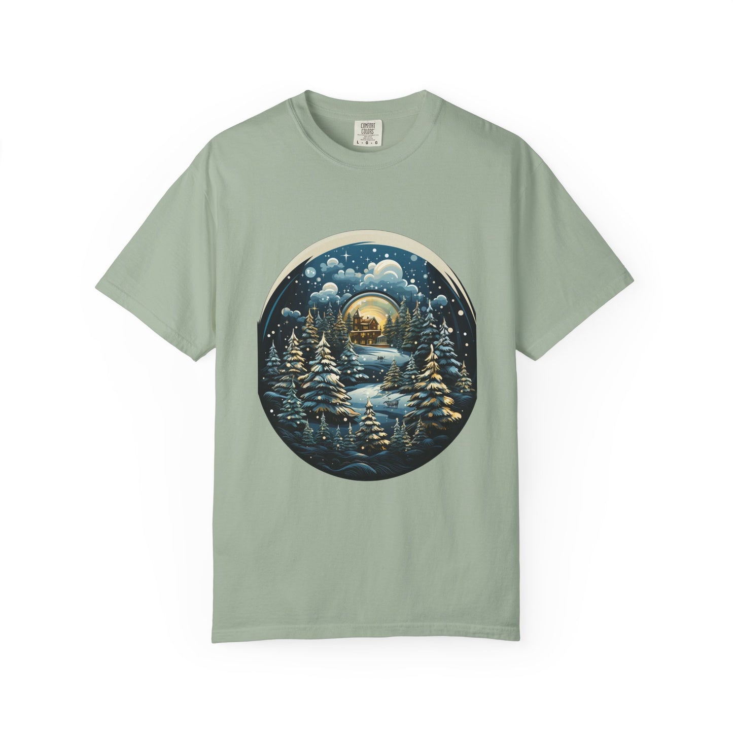 Snow Globe Christmas Garment-Dyed Tee Winter