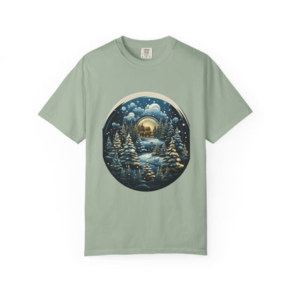 Snow Globe Christmas Garment-Dyed Tee Winter