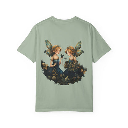 Fairy Tee Magical Christmas Twin Fairies Vintage Wash