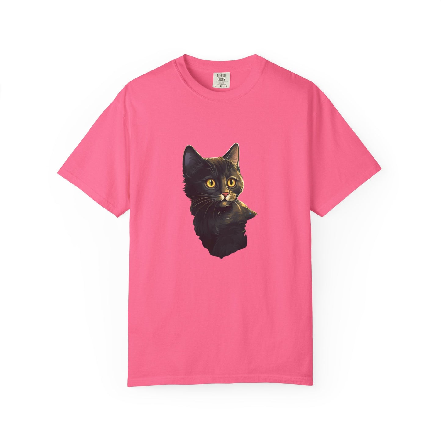 Christmas Cat in Tree Garment-Dyed Tee