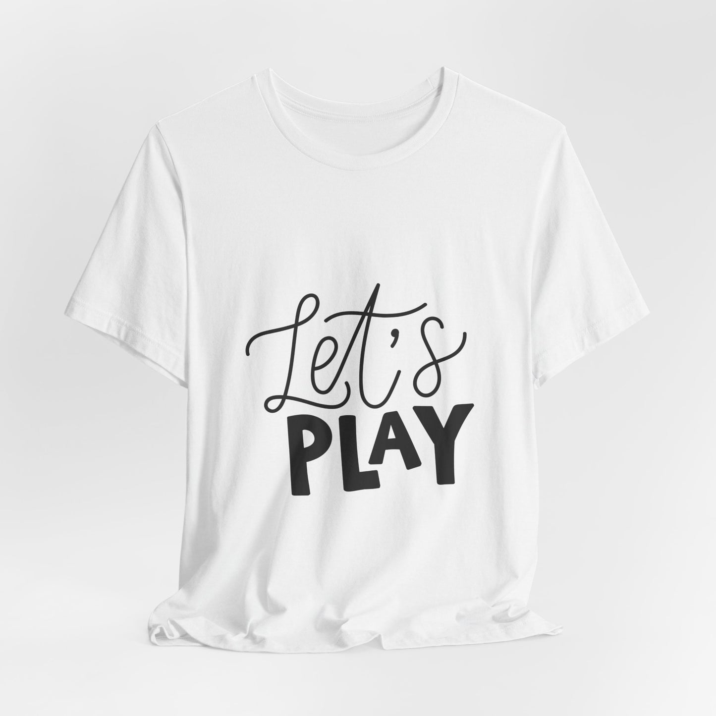 Let's Play Kids T-Shirt Fun Hand Lettered Tee