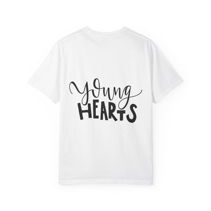Young Hearts Garment-Dyed Tee Hand Lettered Script