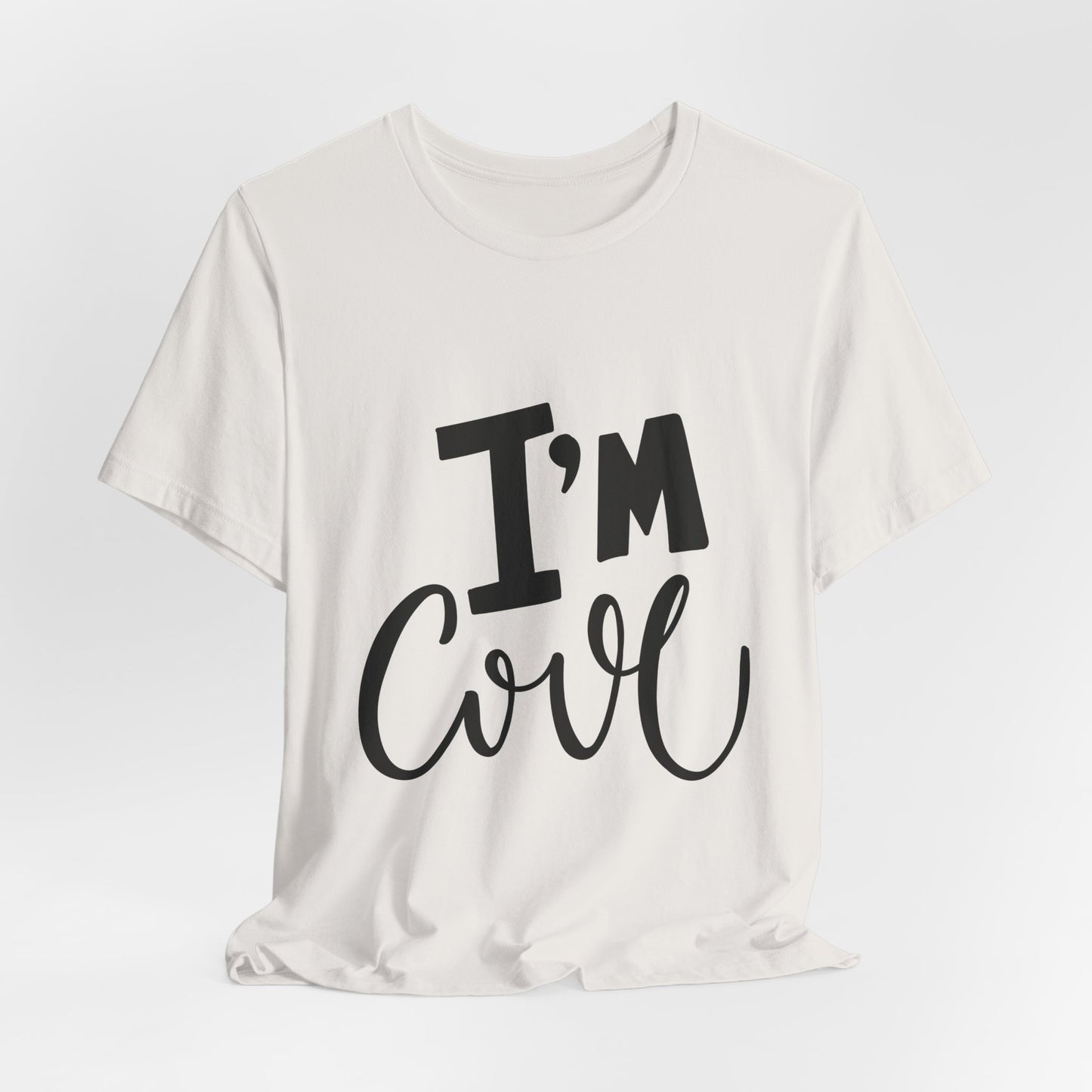 I'm Cool Tee Funny Kids Typography T-Shirt