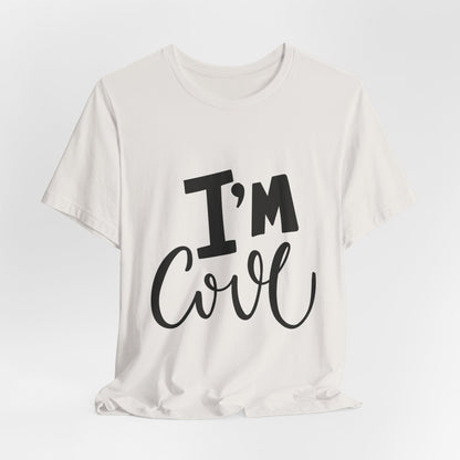 I'm Cool Tee Funny Kids Typography T-Shirt