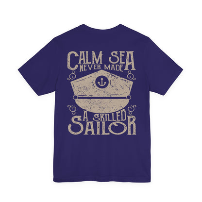 Calm Sea Skilled Sailor T-Shirt Nautical Tee
