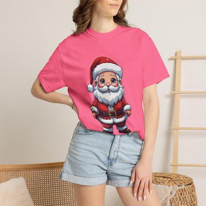 Cute Santa Claus Christmas Garment-Dyed Tee