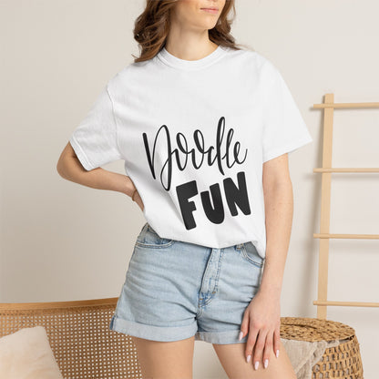 Doodle Fun Tee Hand Lettered Artist Graphic