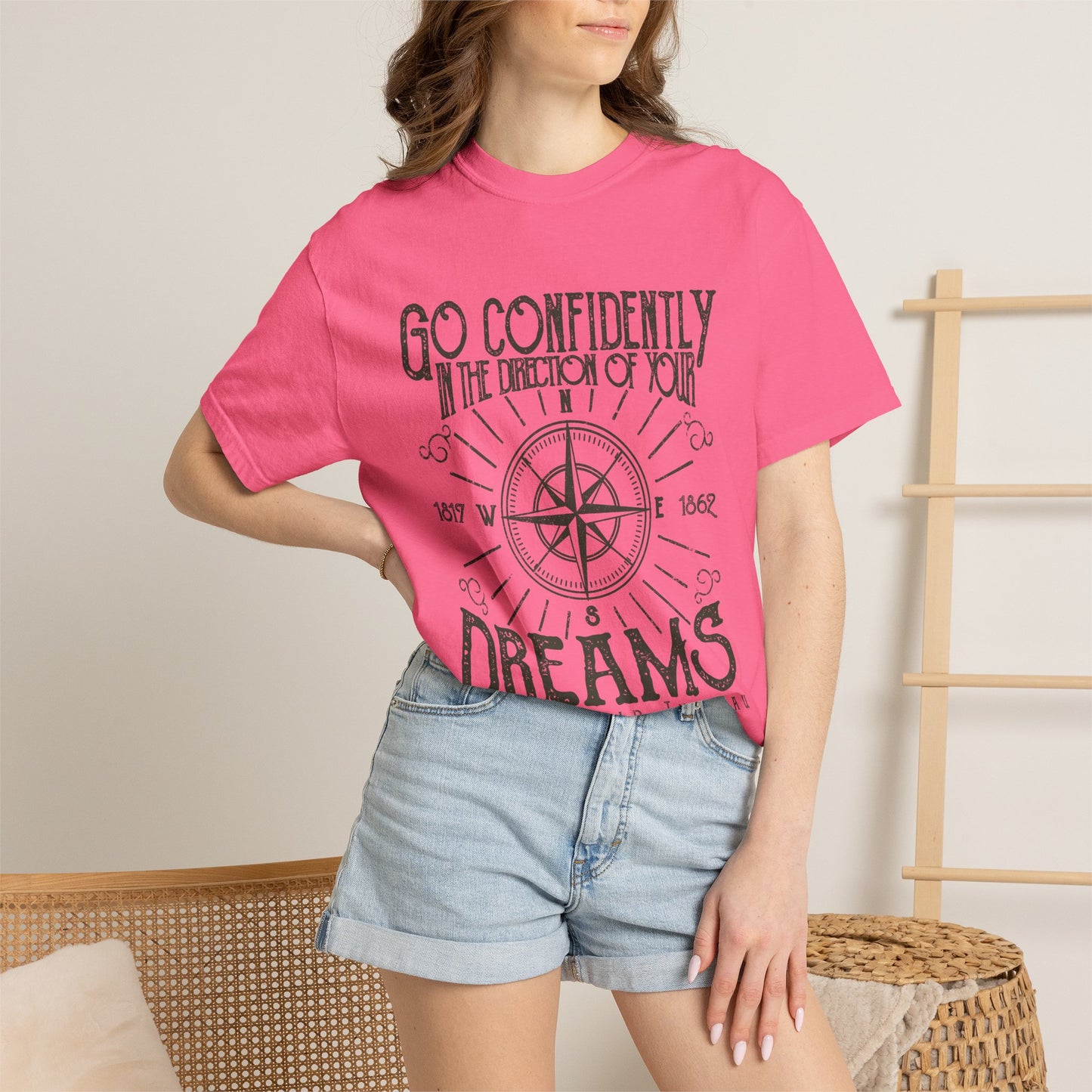 Go Confidently Dreams Garment-Dyed Tee Thoreau