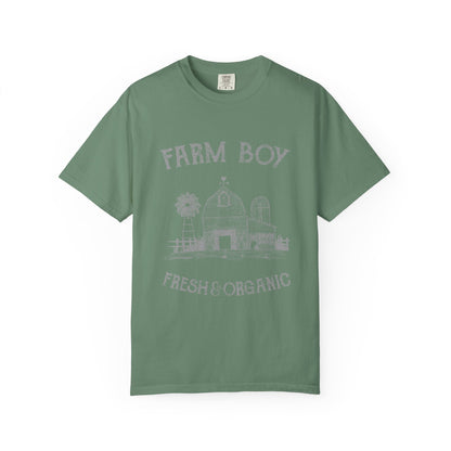 Farm Boy Tee Vintage Barn Garment-Dyed Shirt