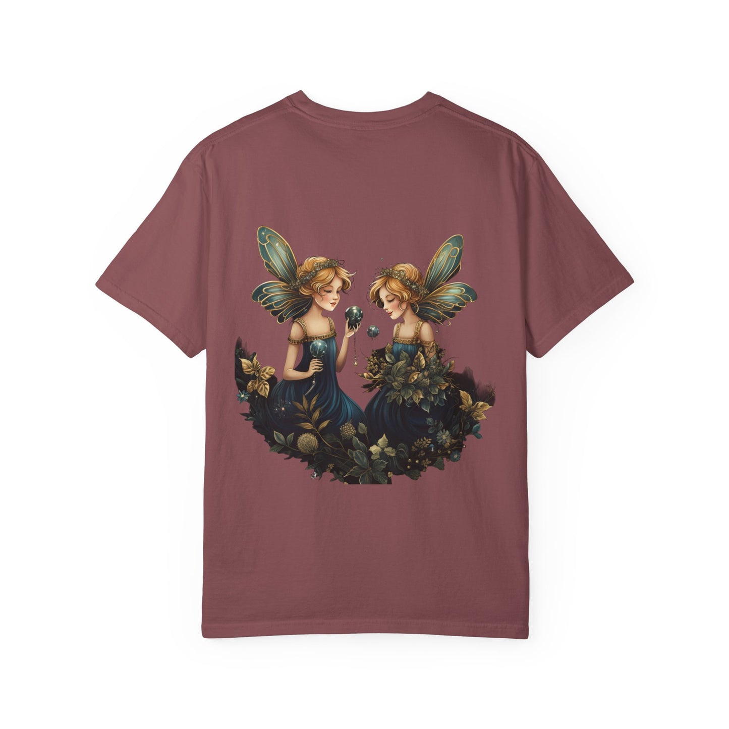 Fairy Tee Magical Christmas Twin Fairies Vintage Wash