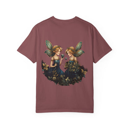 Fairy Tee Magical Christmas Twin Fairies Vintage Wash