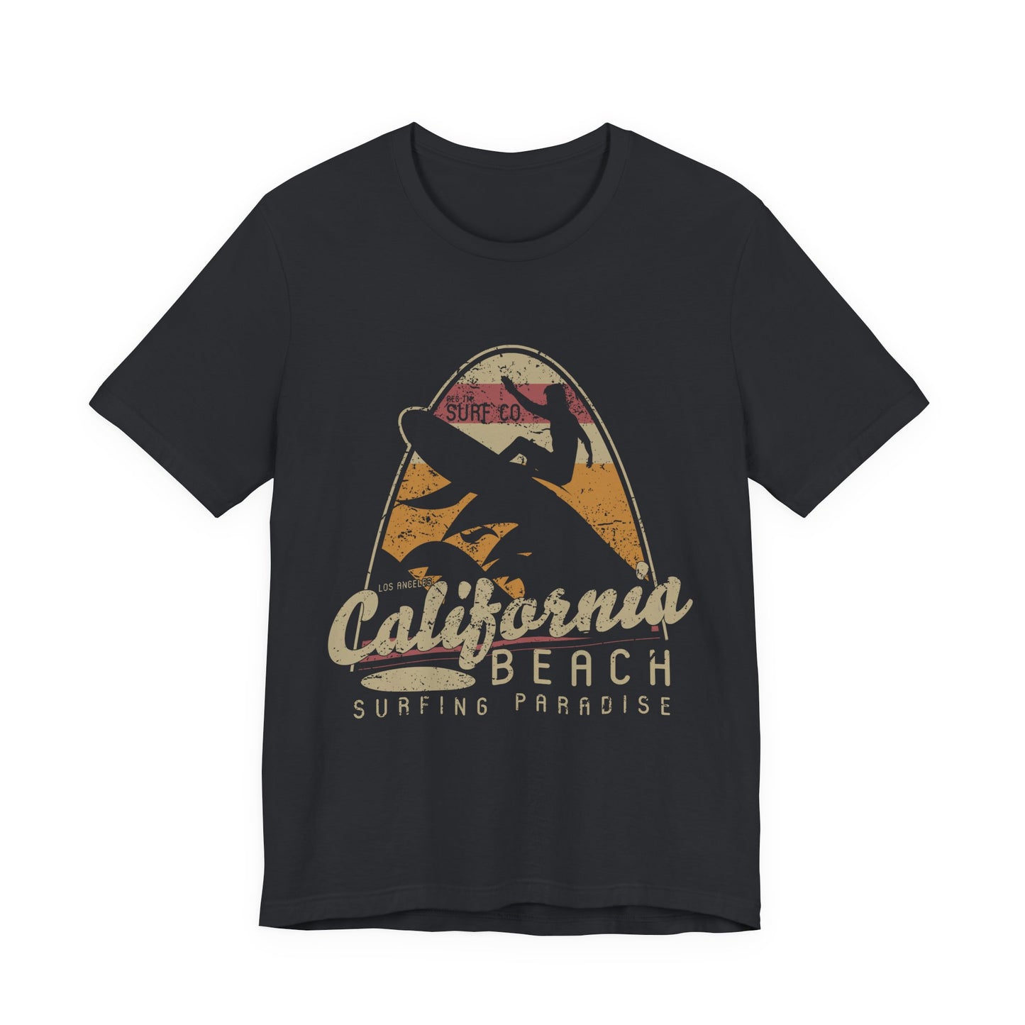 California Beach Surfing T-Shirt Retro Surf Tee