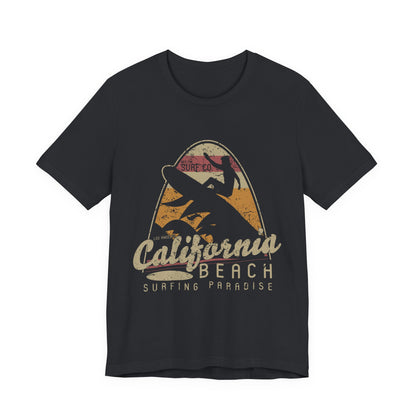 California Beach Surfing T-Shirt Retro Surf Tee