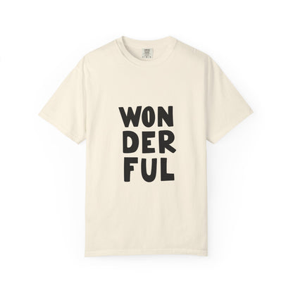 Wonderful Garment-Dyed Tee Bold Typography