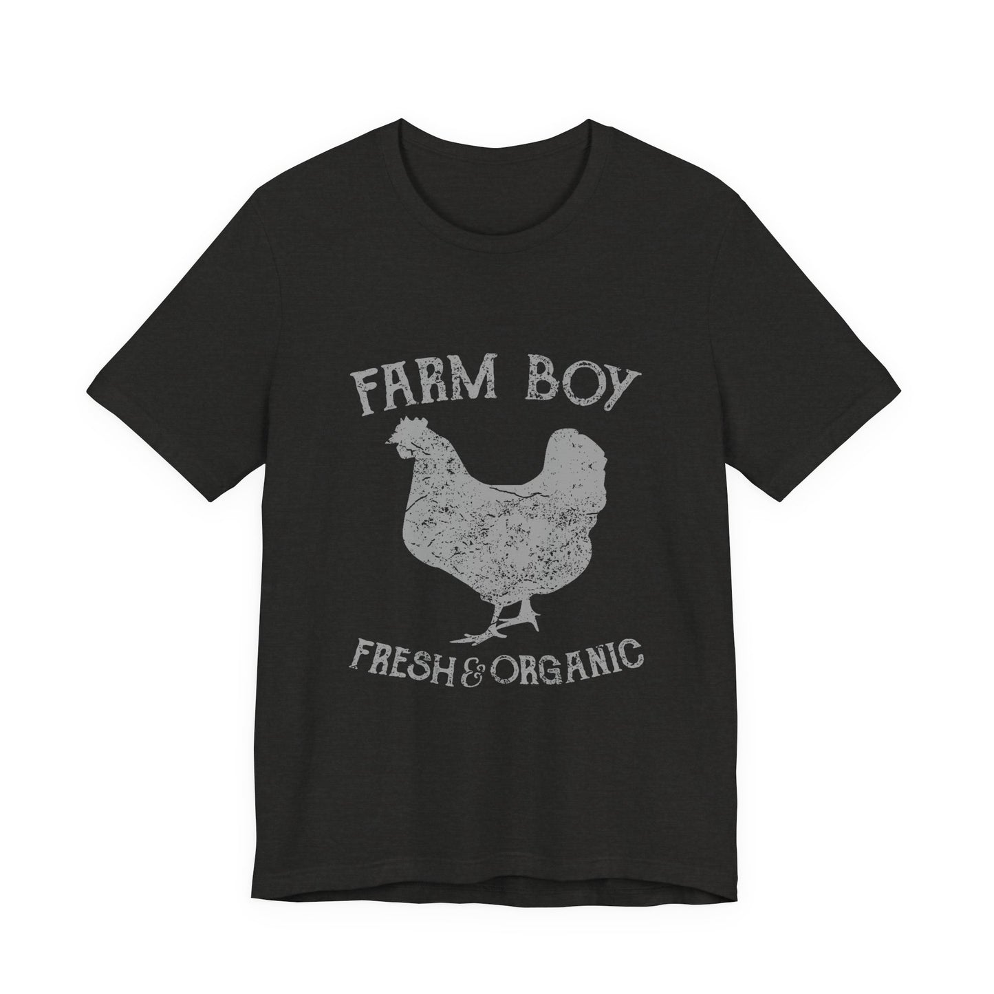 Farm Boy T-Shirt Fresh Organic Rooster Tee