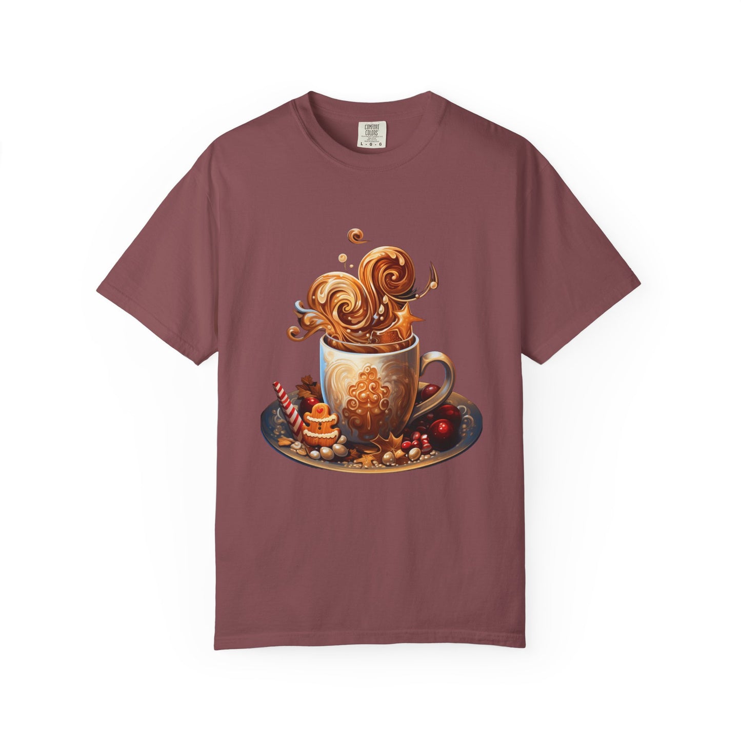 Christmas Coffee Garment-Dyed Heavyweight Tee