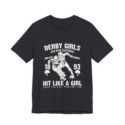 Derby Girls T-Shirt Roller Skating Gift Tee