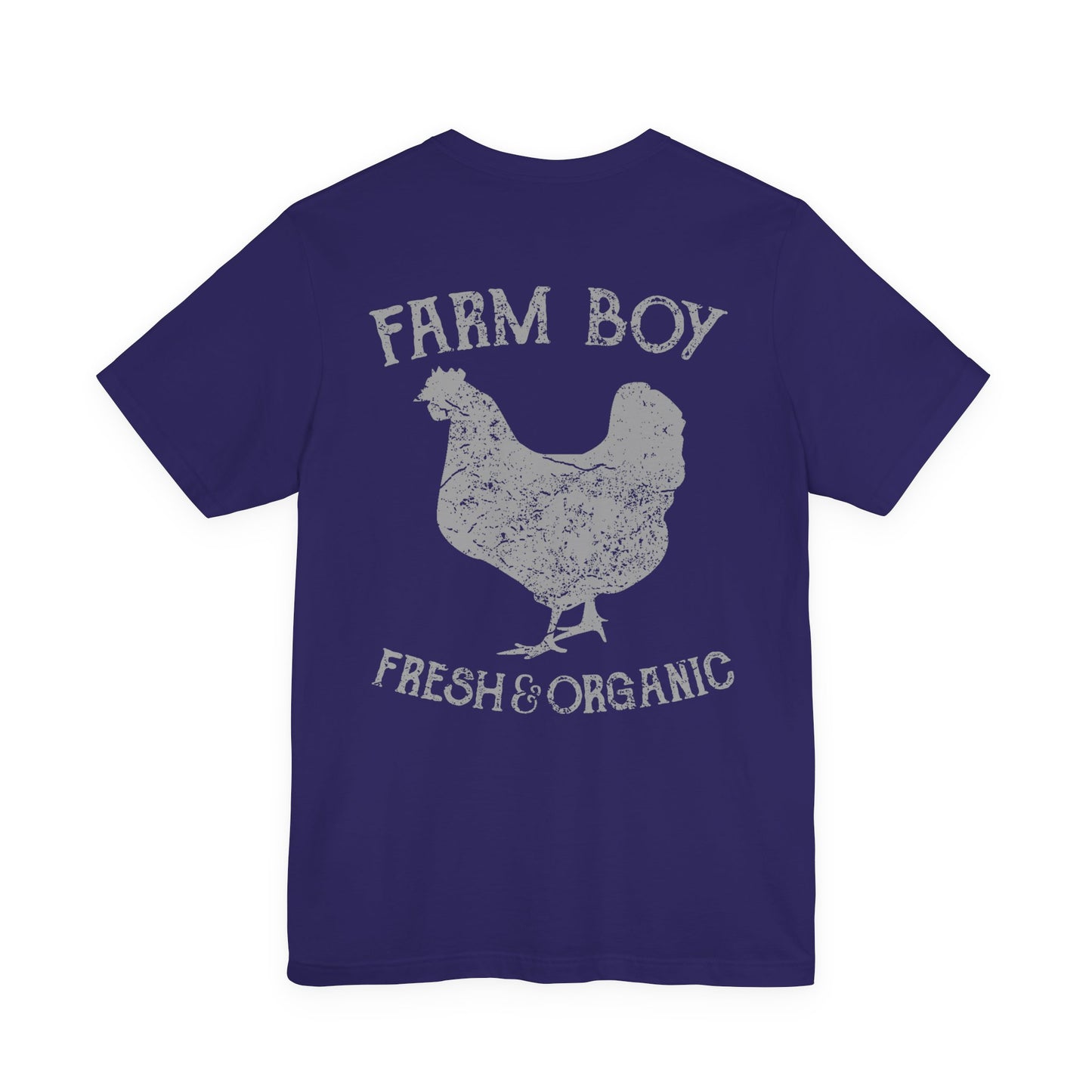Farm Boy T-Shirt Fresh Organic Rooster Tee