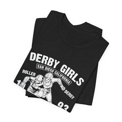 Derby Girls T-Shirt Roller Skating Gift Tee