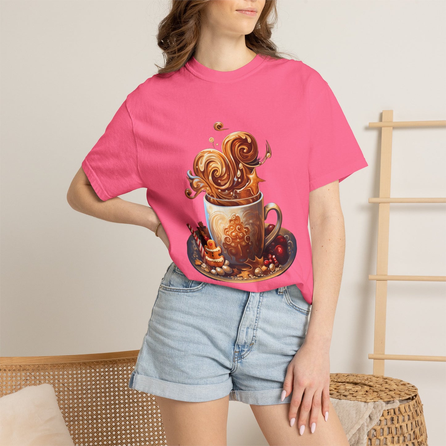 Christmas Coffee Garment-Dyed Heavyweight Tee