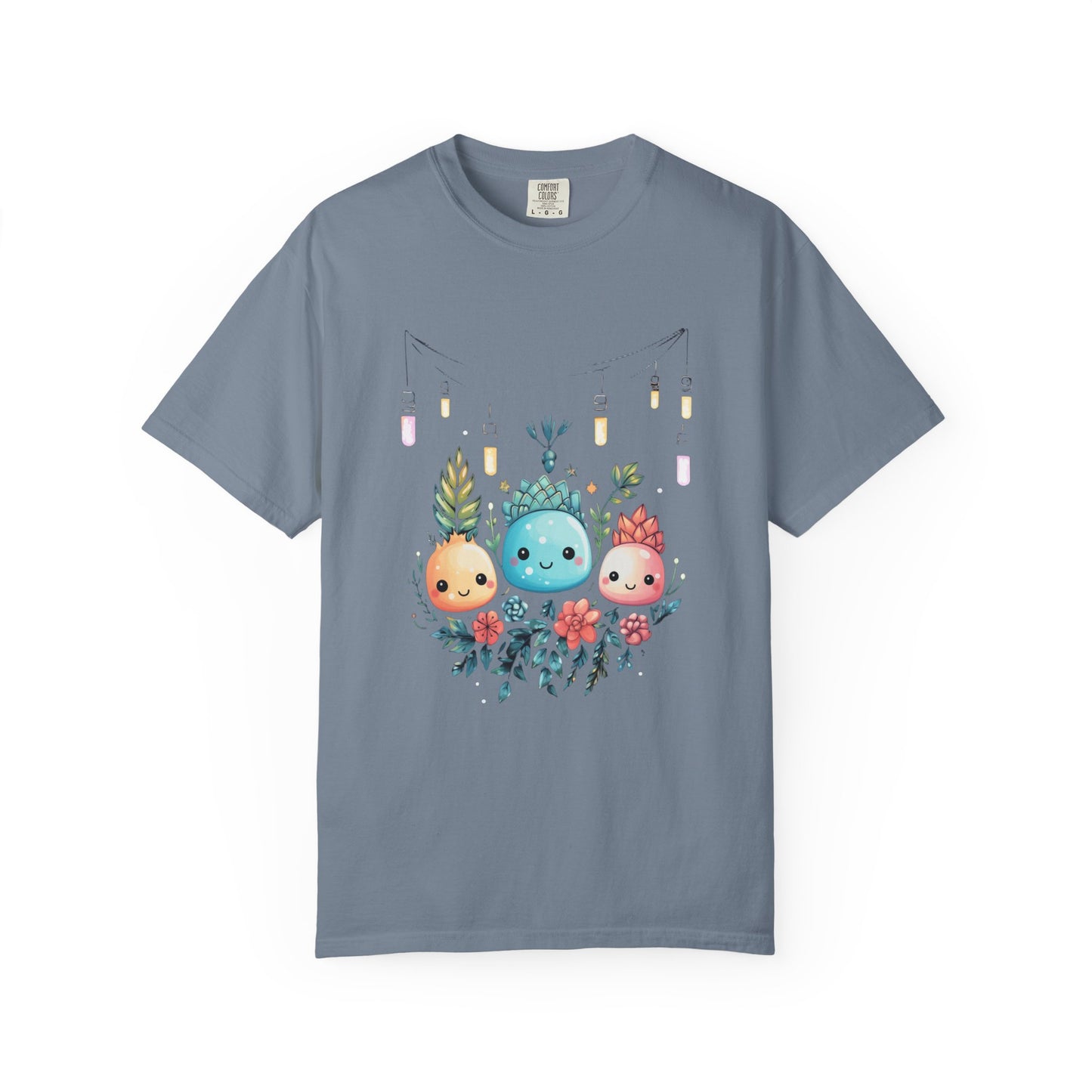 Kawaii Christmas Succulent Garment-Dyed Tee